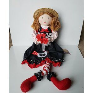 Cracker Barrel Rag-Doll Shelf Sitter Rooster Chicken Apple‎ Annie w/tags